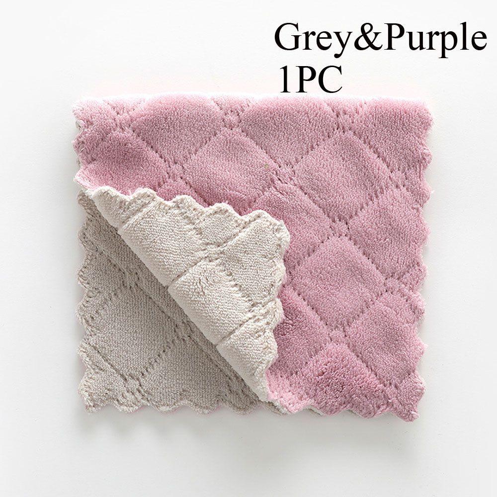 Tableware Household Microfiber Kitchen Scouring Pad Non-stick Oil Rags Clean Cloths Cleaning Towel