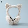 Ladies Girls Leopard Soft Plush Ear Muffs Ear Warmers Earflap Foldable Earmuffs