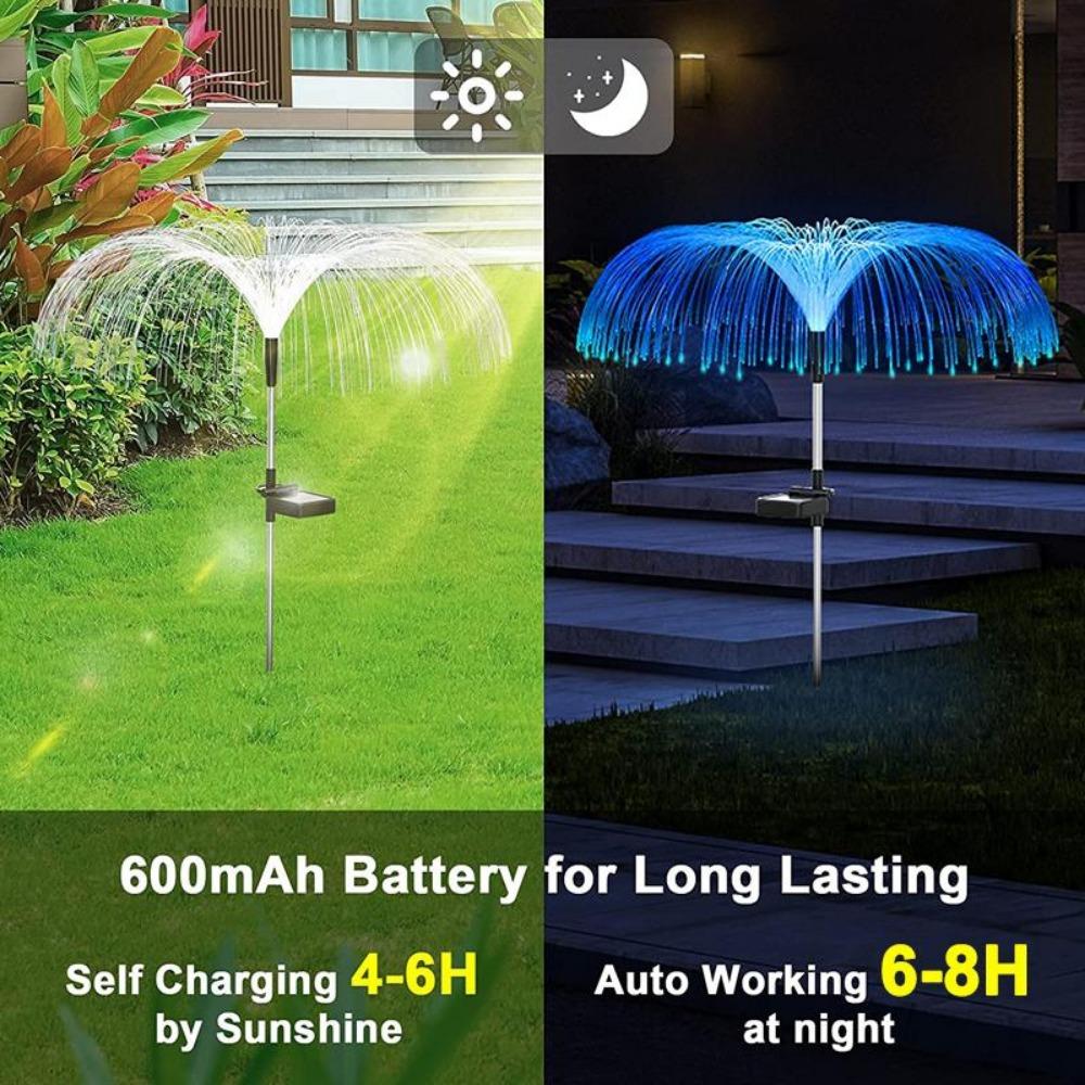 LED Solar Floor Mounted Fireworks Lights, Fairy DIY Light Bundles, Garden Lawn Decorations, Wedding Parties, and Christmas Day Landscape Lighting