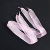 1 Pair Shoelaces 110cm Solid Color Organza Wide Flat Shoelaces for Sneakers