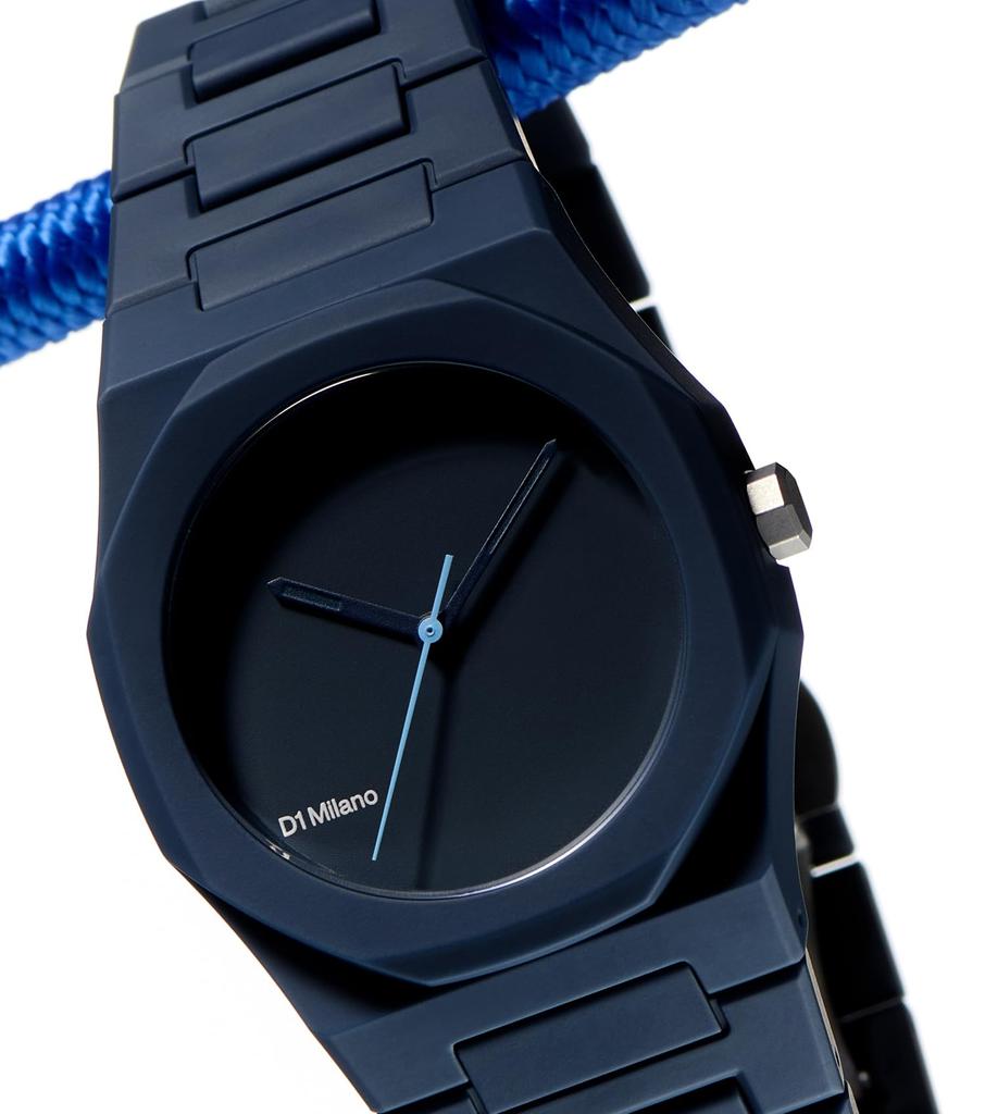 Авторизованный дистрибьютор [D1 MILANO] D1 Milano Мужские и женские часы PCBU09 Поликарбонат Синий 37 мм