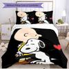3pcs Duvet Cover Set (1*Duvet Cover + 2*Pillowcase, Without Core), Snoopy Print Soft All‑Season Bedding Set, Home Bedroom Decor Gift
