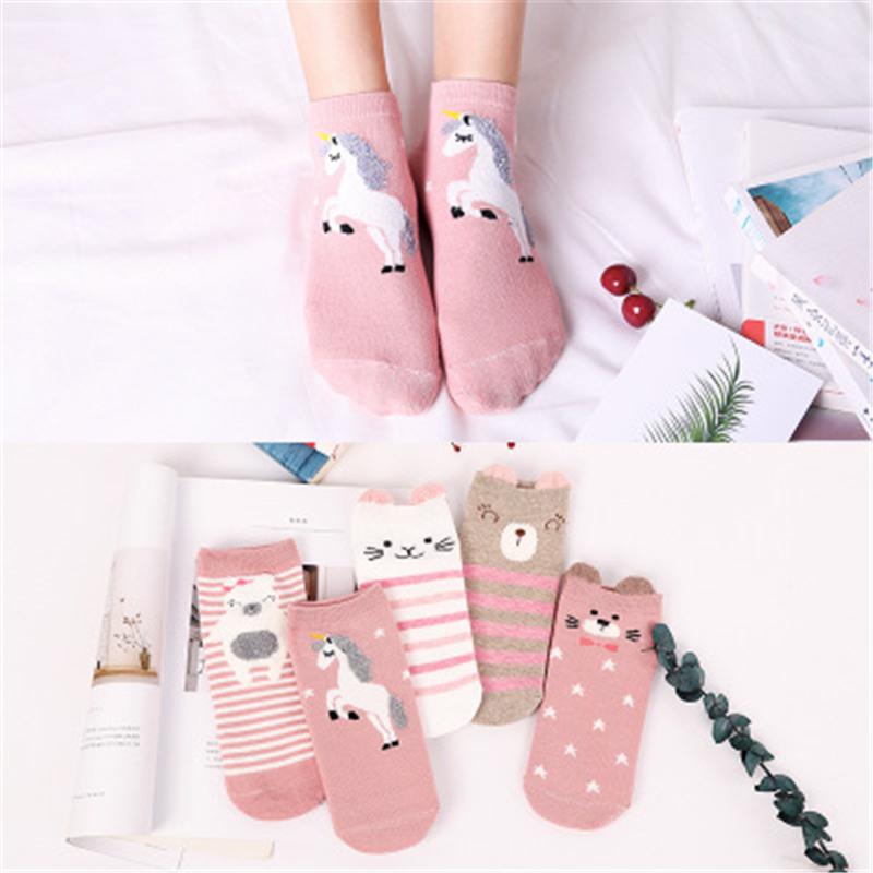 Women Cotton Socks Set Cute Cake Socks Kawaii Lovely Short Sock Casual Comfortable For Girl Korean Style High Quality Calcetines