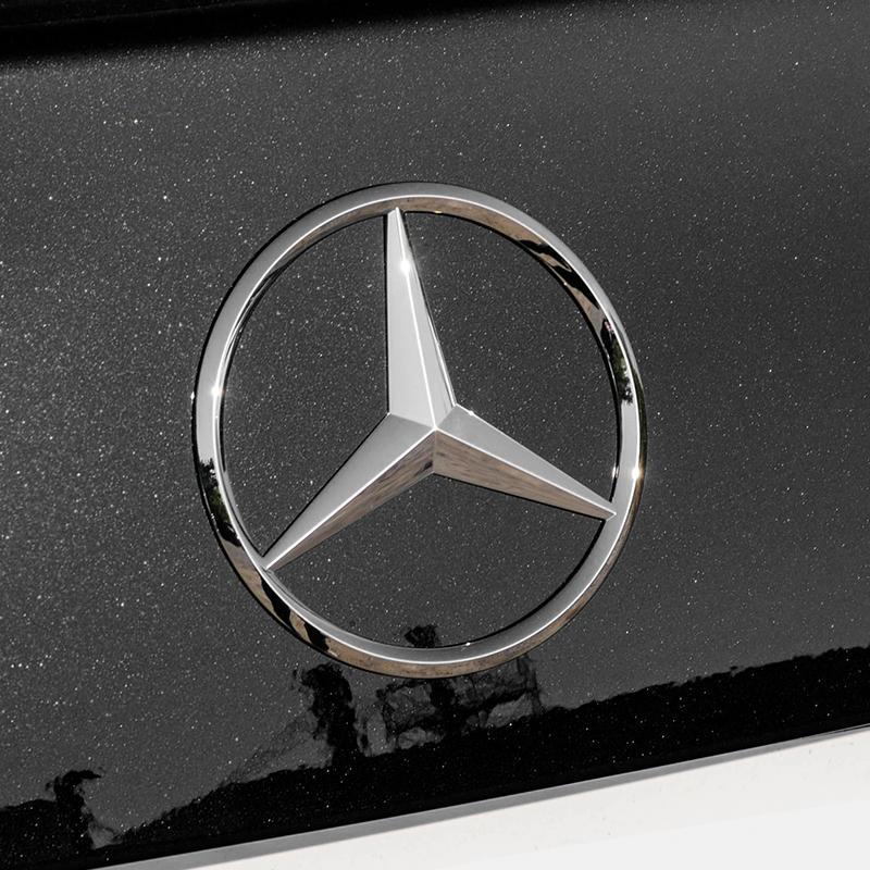 CQP1 3D ABS 90mm Car Rear Trunk Logo for Mercedes Benz Star Emblem Stickers AMG E S A B Class GLE GLS CLS GLC CLA GLA GLK W205 C300