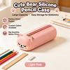 Cute Zipper Pen Case Large-capacity Pen Pouch Stationery Box Stationery Bag  School Students