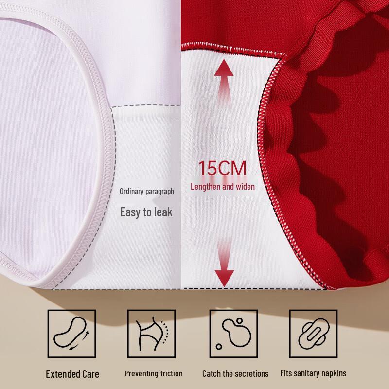 Urban Lady Women's Lucky Year Cotton Lace Briefs 3-Pack