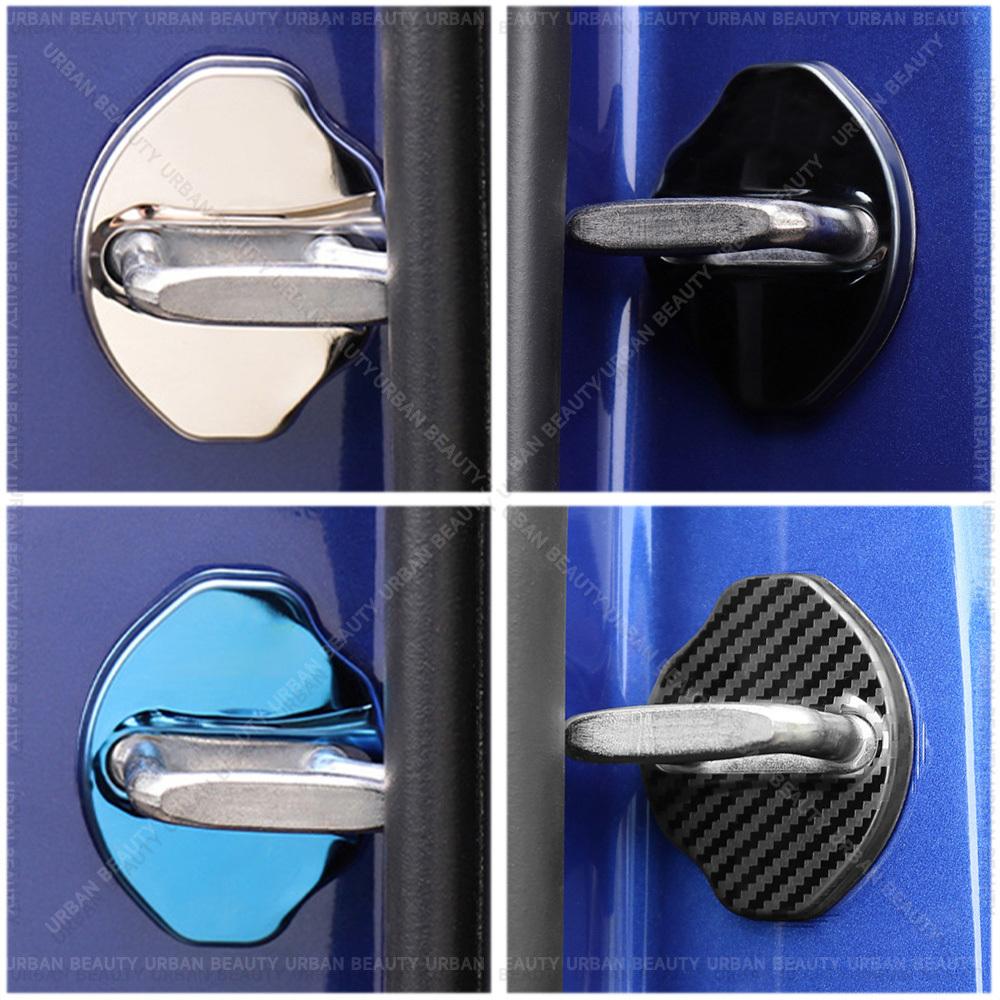 Car Exterior Styling Door Lock Decoration Cover Anti-Rust Protection Stainless Steel Plastic Trim For Mercedes-Benz AMG