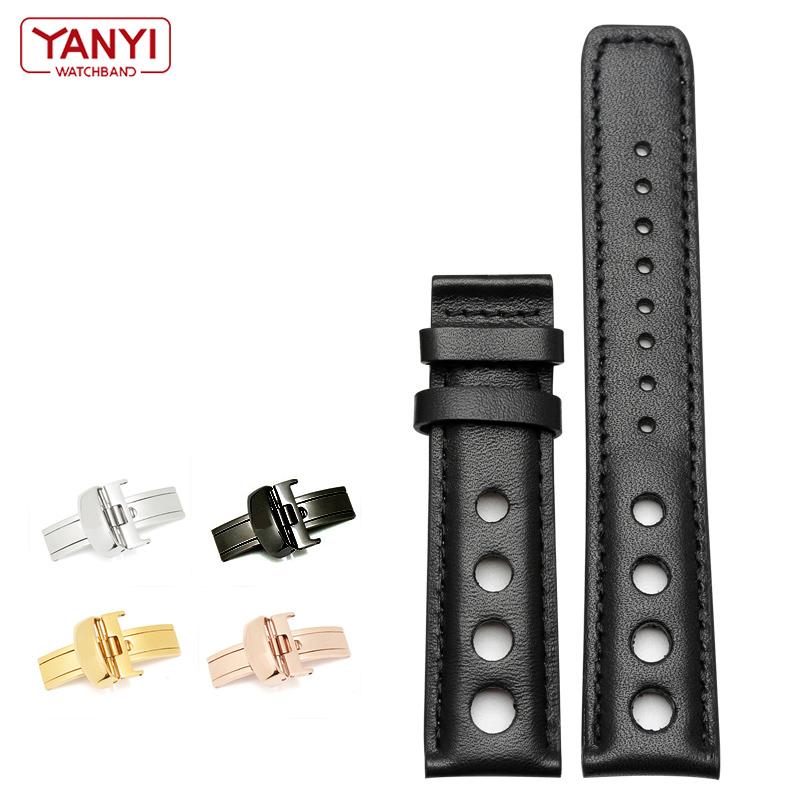 Genuine Leather Bracelet For Tissot Sports Racing Series PRS516 T91 1853 Top Layer Cowhide Watch Band 20mm for Chopin Watchband