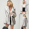 Women Elegant Plush Faux Fur Overcoat Female Casual Loose Coat Jackets Winter Lapel Full Sleeve Fashion Coat