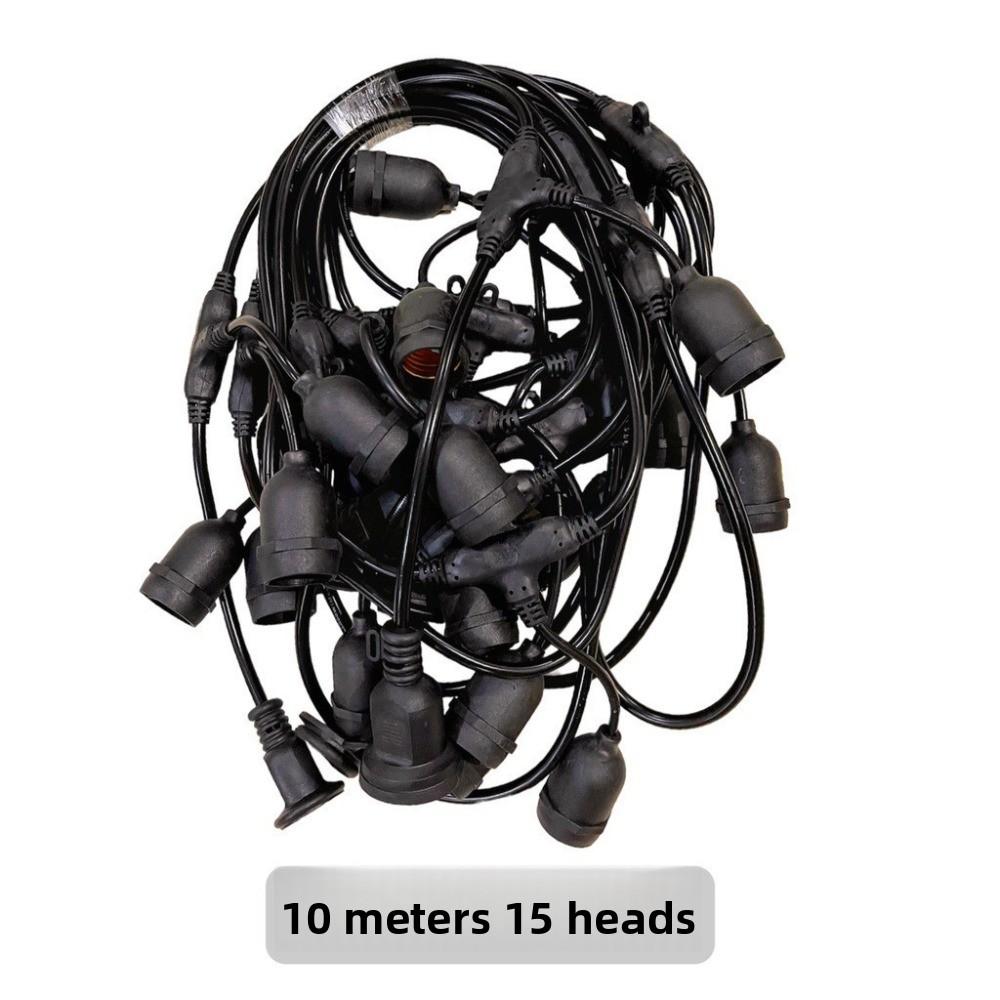 Креативный 5/10-метровый подвесной провод E27 патроны Пластиковая водонепроницаемая гирлянда Энергоэффективная Электрическая светодиодная лампочка Домашний декор