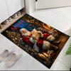 Custom Name Christmas Santa Claus Printed Carpet, for Office Chair Living Room Bedroom Kitchen Room Decor Gifts.