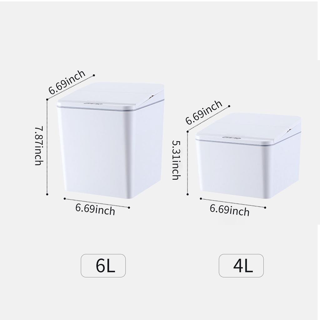 Touch-free Trash Cans Smart Induction Trash Bin Automatic Garbage Can Infrared Motion Sensor