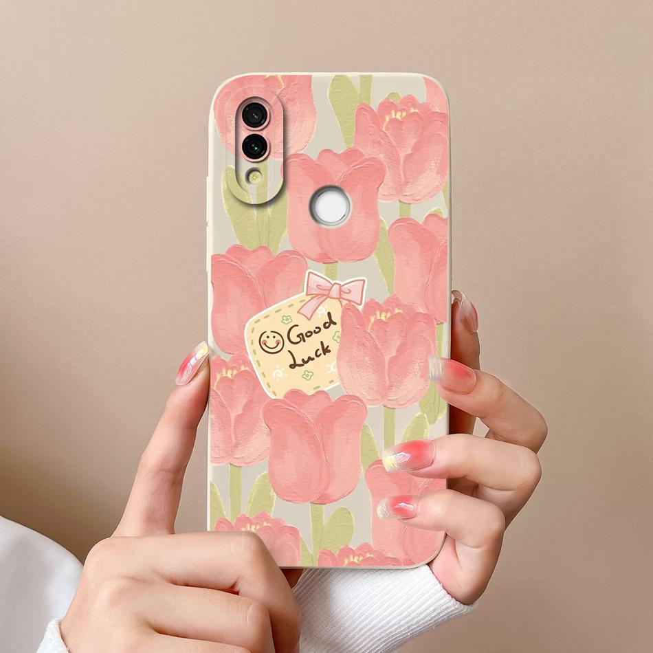 Чехол Для Xiaomi Redmi 7 Милый Конфетный Расписной Чехол Для Redmi7 Мягкий Жидкий Силикон Улучшенная Защита Камеры Противоударный Корпус Телефона