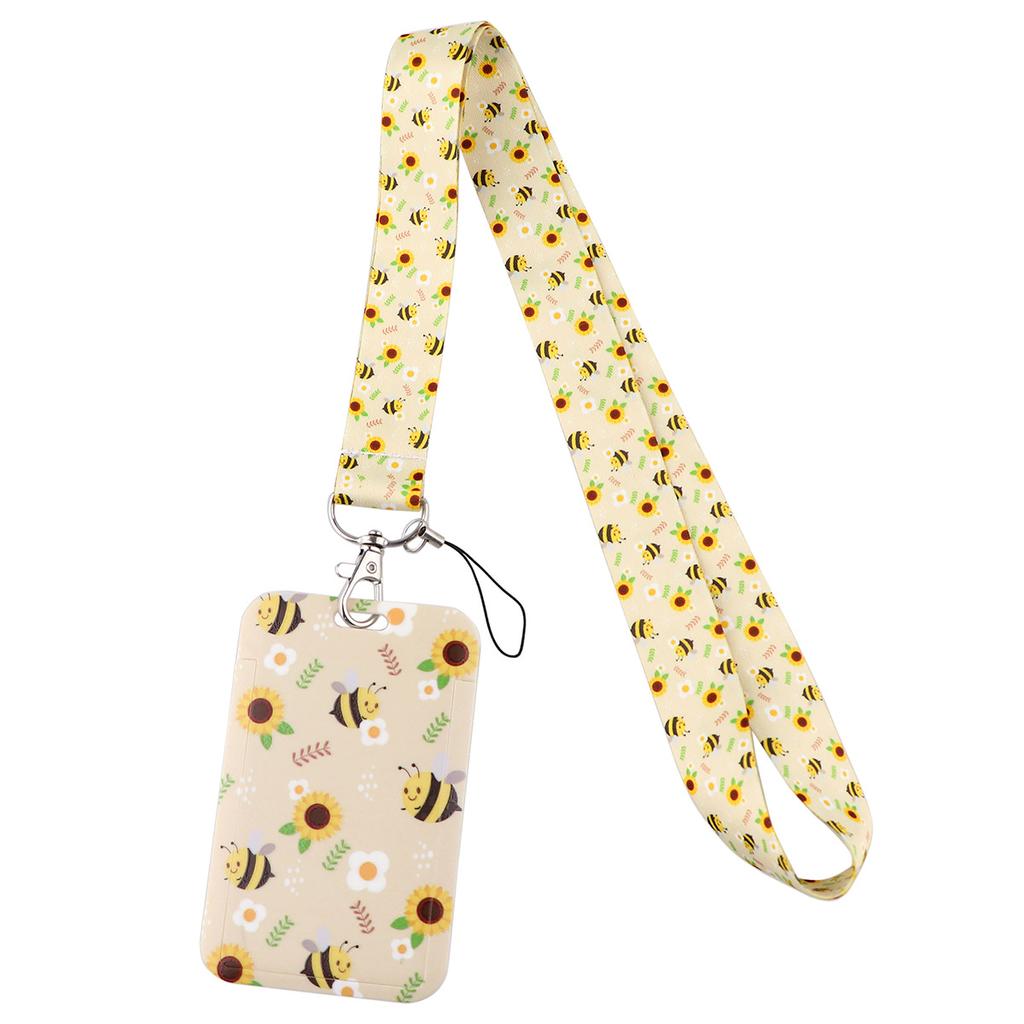 Cartoon Credential Card Holder Bags Doctor Nurse Neck Strap Lanyards Keychain Pass Card Holder Hang Rope Lariat Lanyard Gifts