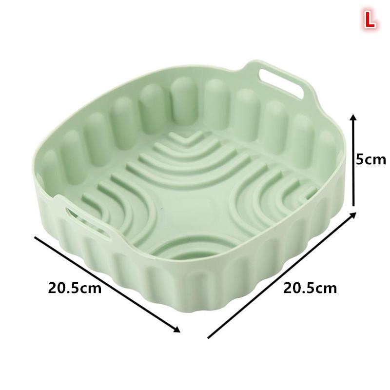 Reusable Baking Basket Air Fryer Silicone Liner Non Stick Foldable Tray Pot for Family Kitchen Use