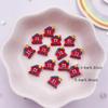 50pcs Resin Mini Colorful Christmas Snowman Tree Snowflower Deer Flat Back Figurines Nail Art DIY Scrapbooks  Accessories