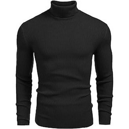 Японский свитер с высоким воротником из пряжи с сердцевиной - Теплый, модный и универсальный трикотаж для осени/зимы