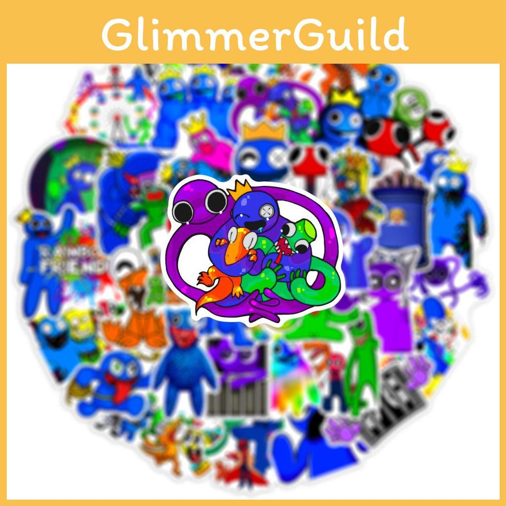 Красочные наклейки Roblox Rainbow Friends Водонепроницаемые Многоразовые Для багажа и многого другого!