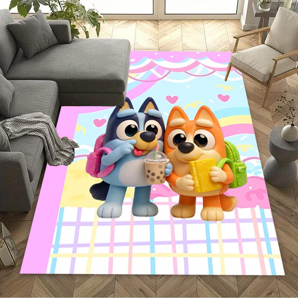 Dogs Refrigerator Adventure Area Rug Design for Game Room Outdoor Bedrooms Dormitory Anti-slip Rug Decorate Offices