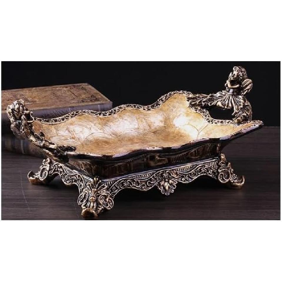 Фруктовница Корзина Европейский Стиль Фруктовая Тарелка Ретро Гостиная Конфетница Большая Бытовая Тарелка для Сухофруктов Украшения для Кофейного Столика Фрукты