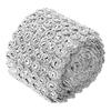 5yard Roll 6 Rows Silver Plastic Diamond Mesh Wrap Roll Rhinestone Ribbon Decoration