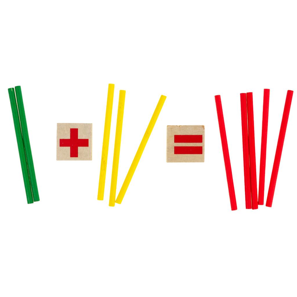 TG50050 Math Set, Wooden Sticks, Learning to Count Set, Mathematics