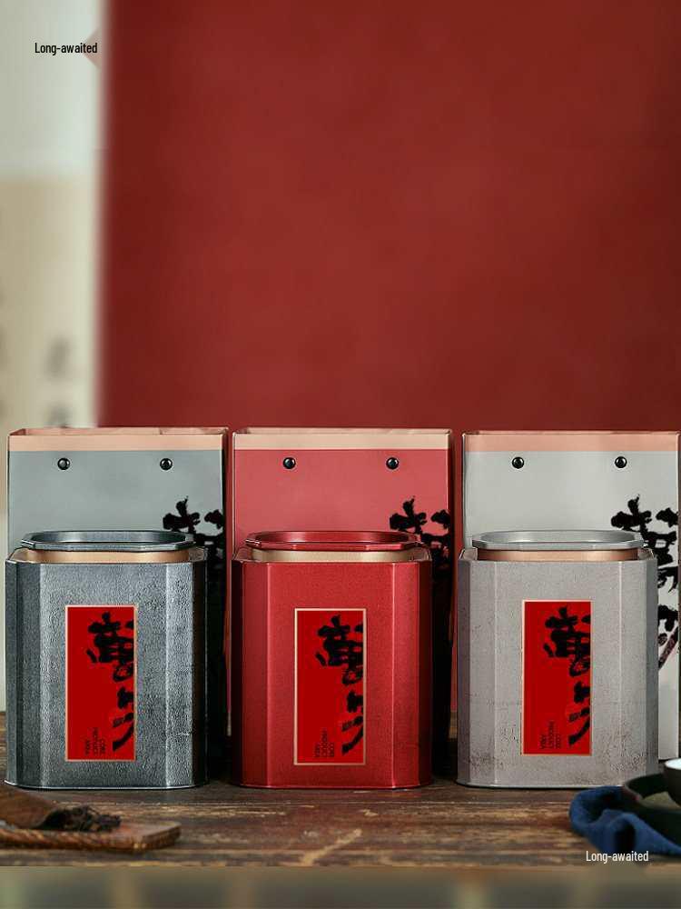 Universal Tea Tin Set: Empty Iron Cans for Black, Green, or White Tea – Perfect for Household or Gift Packaging