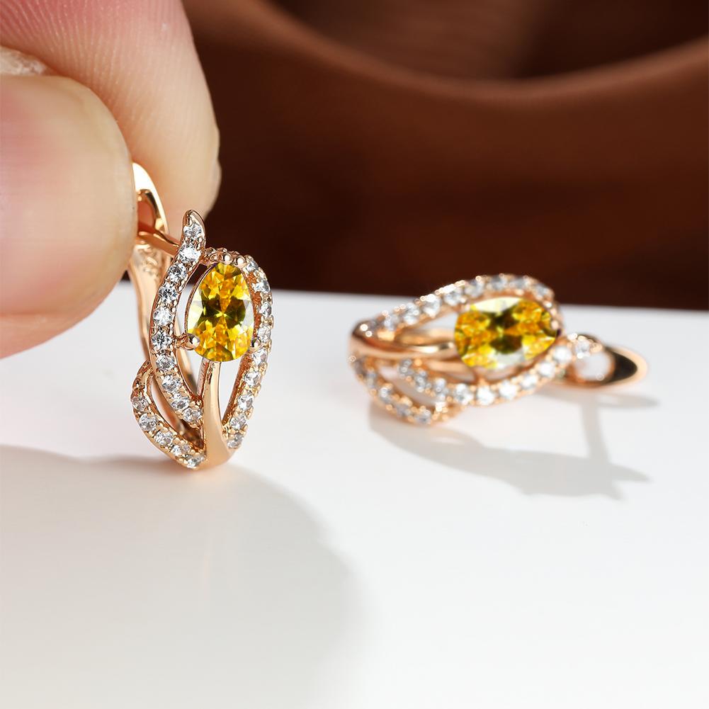 Изысканные женские украшения с каплями воды, красивые красные, синие, фиолетовые каменные серьги, серьги-кольца, романтический подарок на день святого валентина