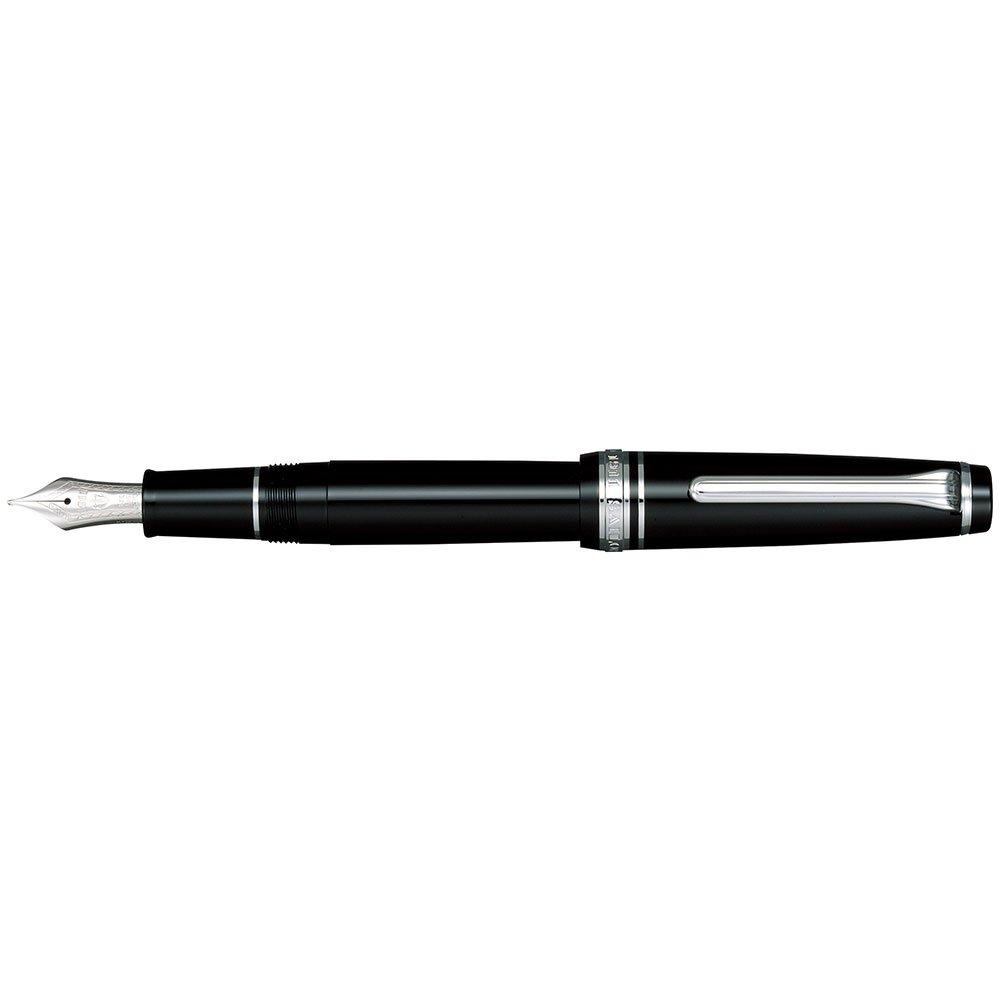 Sailor fountain pen Professional Gear Slim Silver Black Bold 11-1222-620