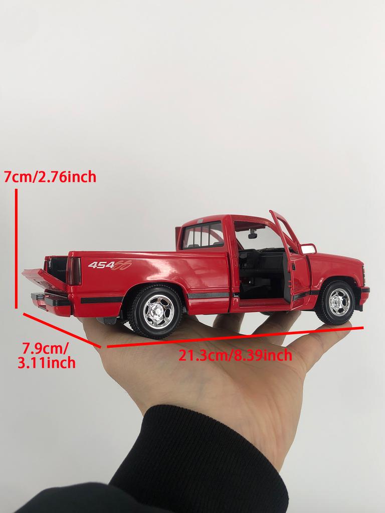 Maisto 1:24 1993 Chevrolet 454 SS Pick-up car model, zinc alloy metal decoration, collectible gift car