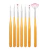7Pcs/Set Nail Art Accessories Painting Brush Set Acrylic Handle Design Tips Carving Dotting Pen UV Gel Nail Polish Manicure Tools