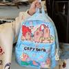 Thickened Cartoon Animal Daypack Nylon Large Capacity School Bag Capybara Backpack  Friends