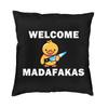 Custom Pug Dog Pew Pew Madafakas Throw Pillow Case Home Decoration Modern Cushion Cover Velvet Pillowcase