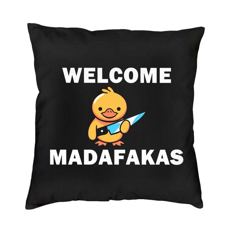 Custom Pug Dog Pew Pew Madafakas Throw Pillow Case Home Decoration Modern Cushion Cover Velvet Pillowcase