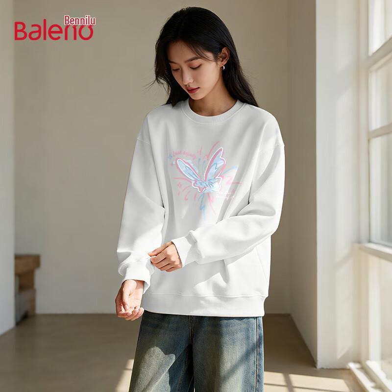 Baleno Women's Autumn 2025 American Casual Crew Neck Sweatshirt