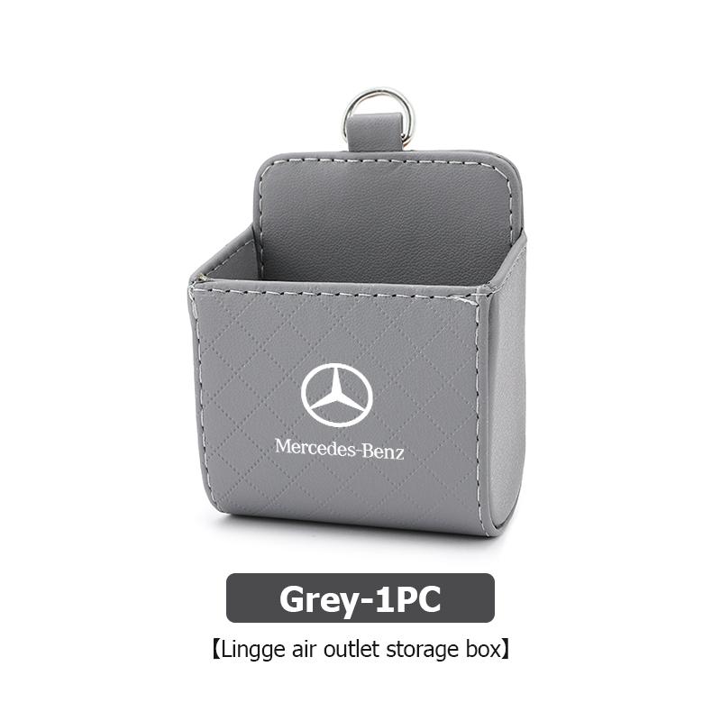 Universal Car Air Vent Organizer Box Storage Bag Phone Holder For Mercedes Benz W211 W124 W176 W177 C180 C200 C260 C300 GLC CLE