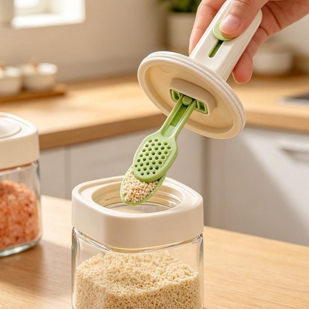 350ML Retractable Seasoning Bottle Leak-proof Spice Container Salt Storage Box Countertop