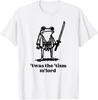 Funny T'was the 'Tism M'Lord Funny Medieval Knight Frog T-Shirt