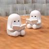 Фигурка Yousheng Ghost Reading Book, Милая мини-статуэтка призрака, сидящего, 3D-печать, для Хэллоуина, книжной полки, стола, интерьера дома