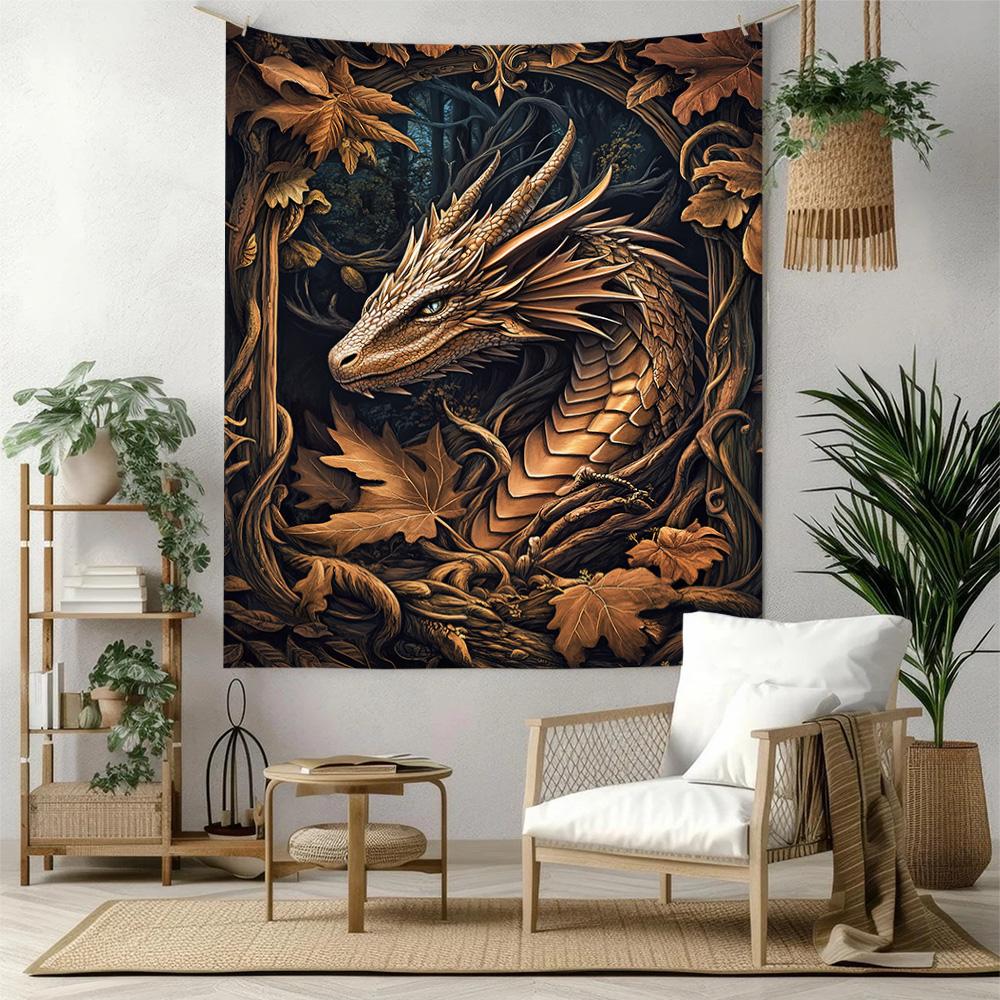 Dragon Wall Decor Tapestry Art For Pet Memorial Birthdaywedding Party Backdrop Family Gift
