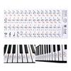 Transparent Piano Stave Note Sticker for 37 49 61 88 Keys Keyboard