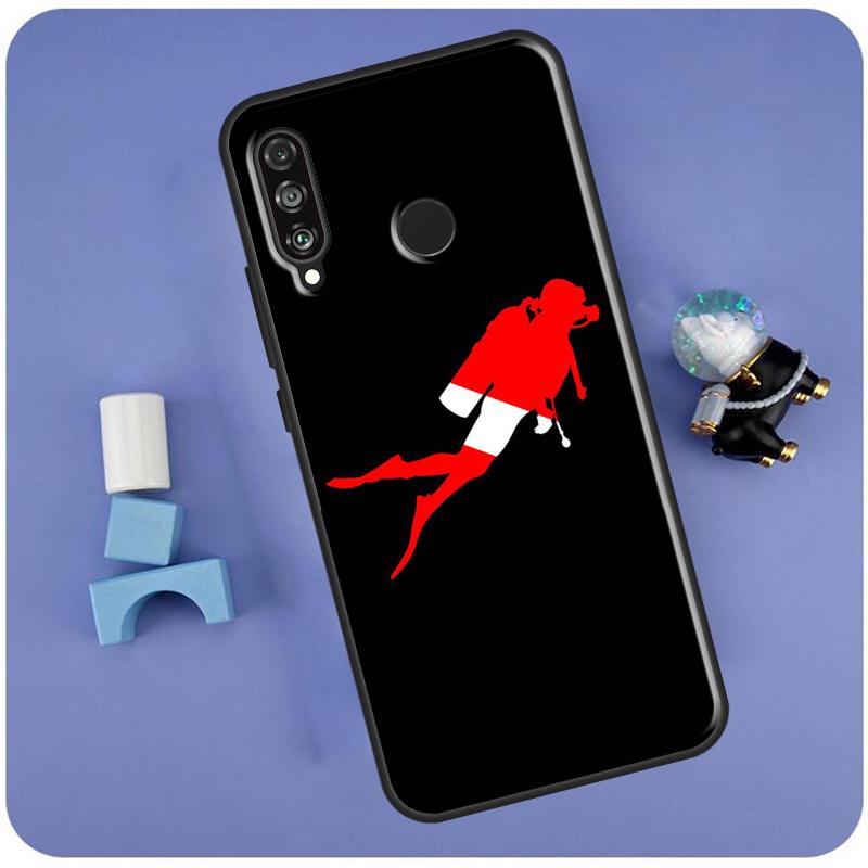 Scuba Diving Diver For Huawei Nova 11 Pro 9 10 SE 7i 8i 11i 12i Y60 Y61 Y70 Y72 Y73 Y90 Y91 P30 P40 Lite Case