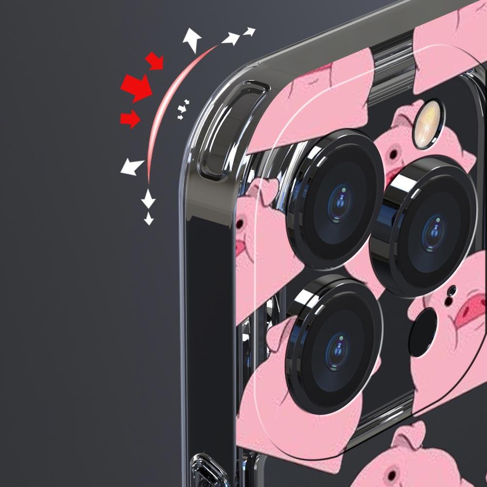 Чехол для телефона для iPhone 15 16 14 13 11 12 Pro Max X XR XS 7 8 Plus SE Прозрачный Мягкий Чехол Fundas Мультяшный Милый Свинья Панда Авокадо