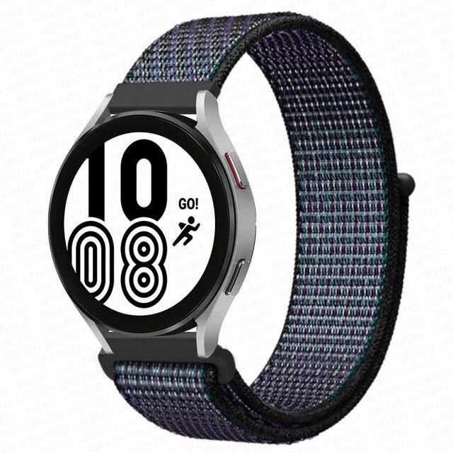 Band For Samsung Galaxy Watch 4 3 Classic 5 Pro Active 2/Gear S3 Nylon Loop Correa Bracelet Huawei Watch GT 2 3 Strap 22mm 20mm