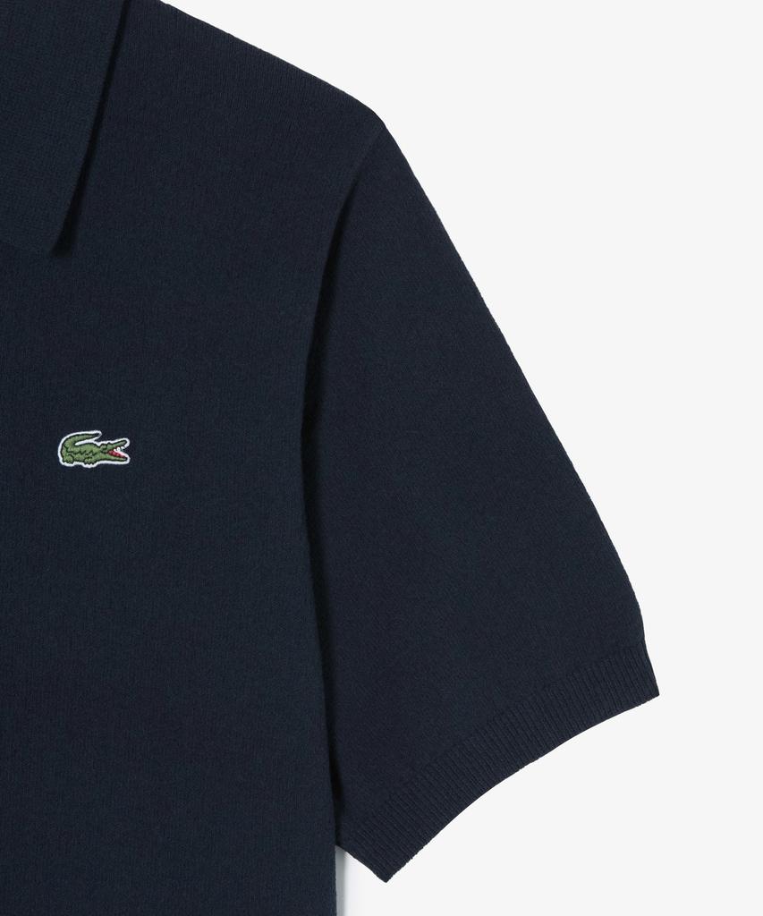 LACOSTE Men'S Open Collar Short Sleeve Boucle Sweater Polo Shirt Ph374E-56G 166