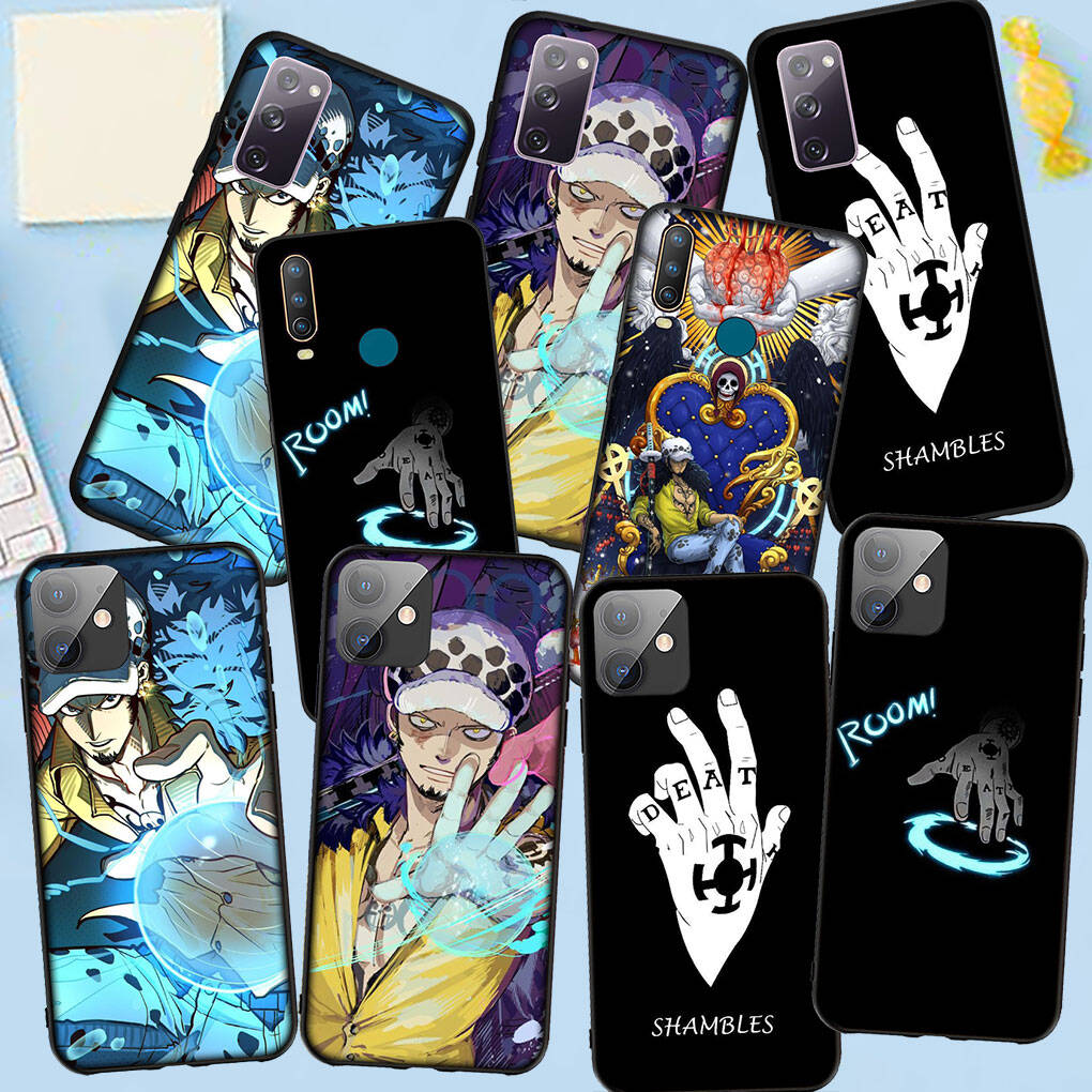 Phone Case for iPhone 17 15 16 Plus Redmi Note 14 12 11 13 Pro Max Huawei P30 P20 Lite OPPO A60 A40 A80 A54 Trafalgar Water Law Coque One Pieces Cover