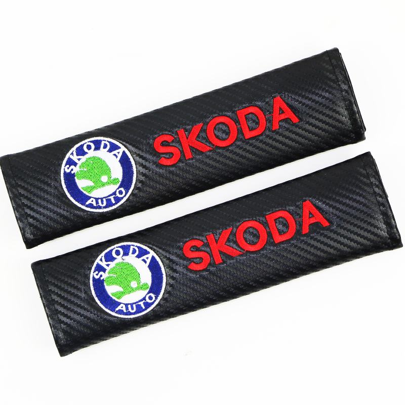 qjpmd2 2-Piece Carbon Fiber Cotton Protection Cover Set Suitable for Skoda Octavia A5, A7, RS, Fabia and Superb - Car Styling Accessory