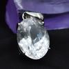 White Sapphire Natural 28.90 Ct Oval Cut Silver Pendant Loose Gemstone CERTIFIED AR-3647-Sa