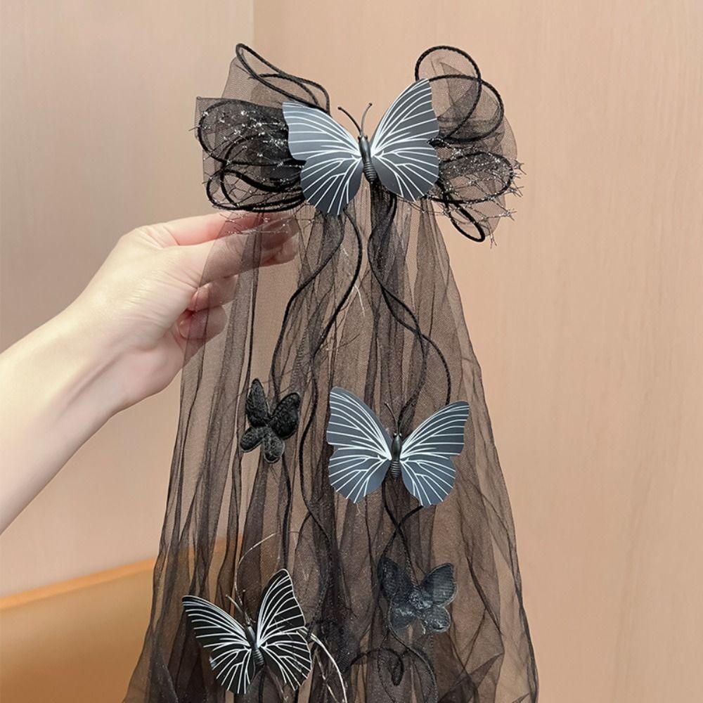 Ghost Halloween Hair Hoop Luminous Mesh Hair Band Fashion Halloween Hairband Veils  Cosplay
