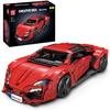 MOULD KING 10117 Technical Car Building Block MOC Red Lykens Sport Racing Car Model Assembly Car Brick Toys Kids Christmas Gift
